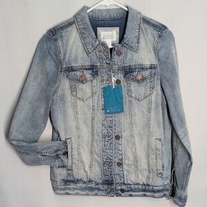 Market & Spruce Light Blue Denim Jacket